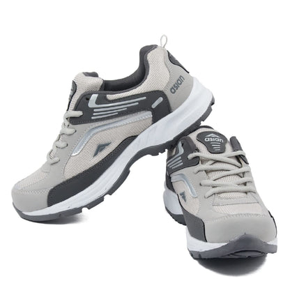 ASIAN Men's Future-01 Running Shoes (Grey)
